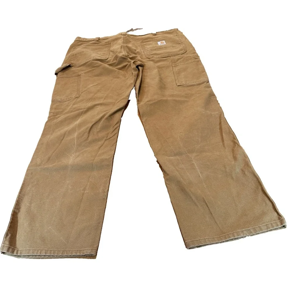 Carhartt Rugged Flex Duck Utility Work Pants Brown Relaxed Fit Size 38x34